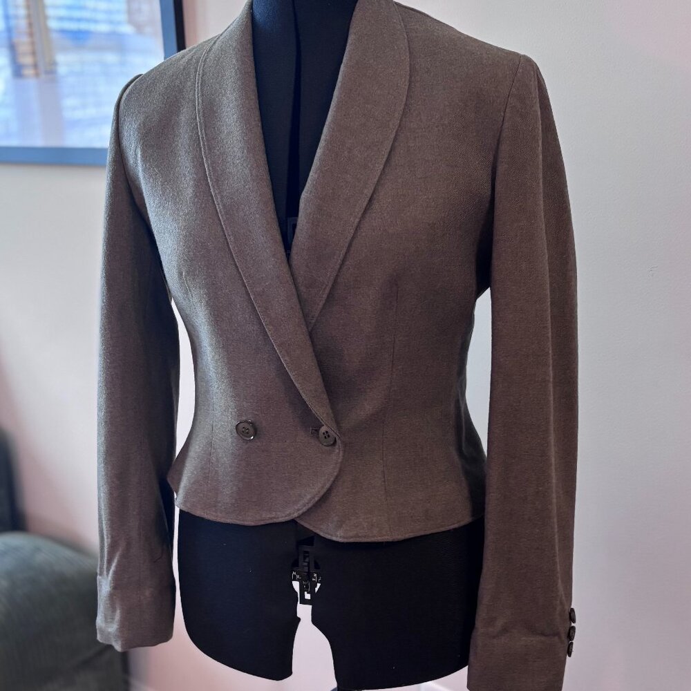 Vintage Bert Newman Fitted Wool Cropped Jacket- S